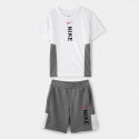 Nike Hyb T/Sht Wht/Gry$