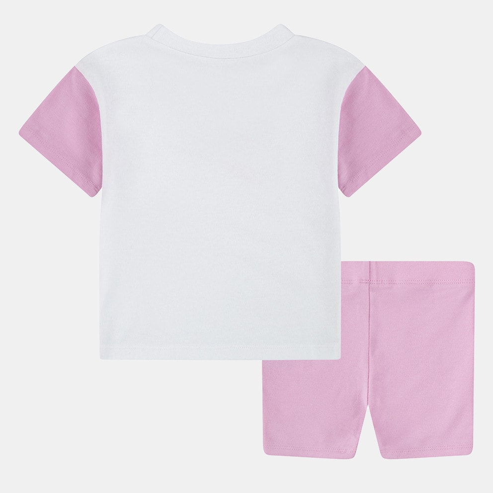 Nike (G)Cblk Tee/Sht Wht/Pnk$