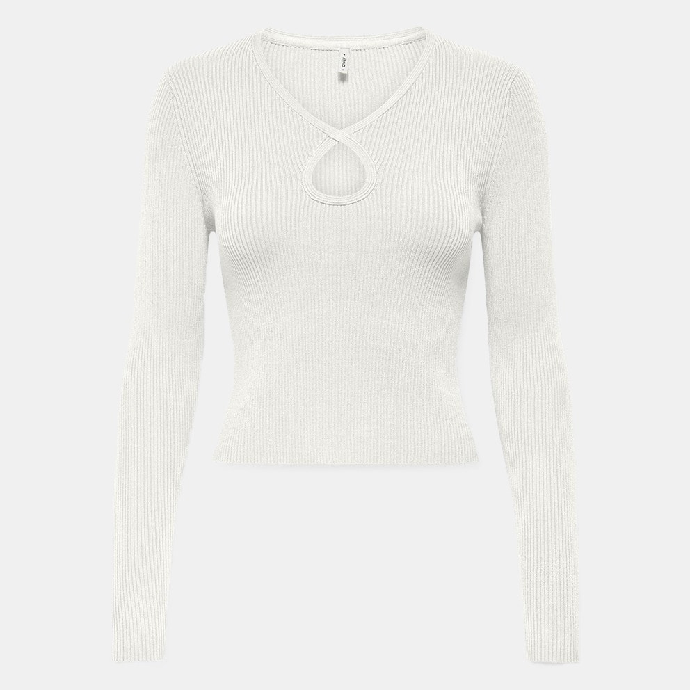 Only Onlmeddi Ls Peek A Boo V-Neck Cc Knt