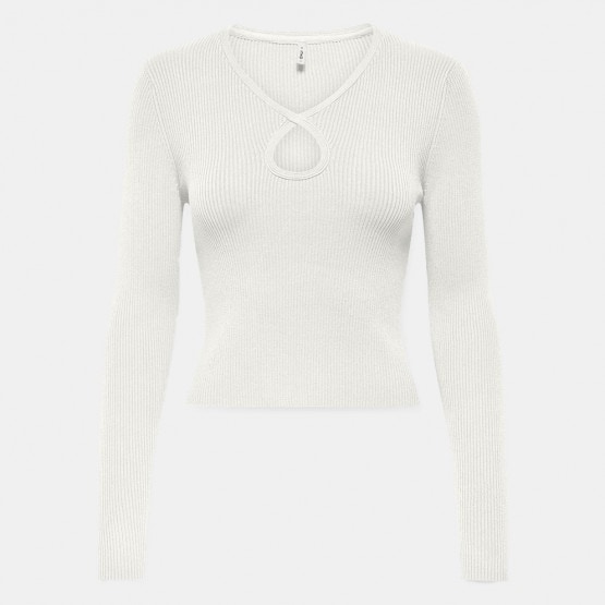 Only Onlmeddi Ls Peek A Boo V-Neck Cc Knt