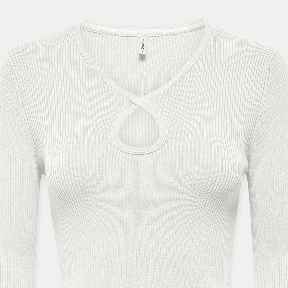 Only Onlmeddi Ls Peek A Boo V-Neck Cc Knt