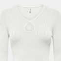 Only Onlmeddi Ls Peek A Boo V-Neck Cc Knt