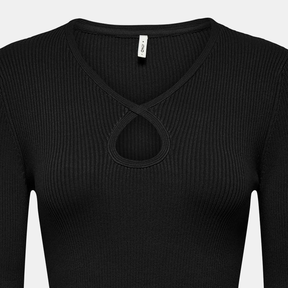 Only Onlmeddi Ls Peek A Boo V-Neck Cc Knt