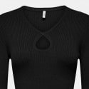 Only Onlmeddi Ls Peek A Boo V-Neck Cc Knt