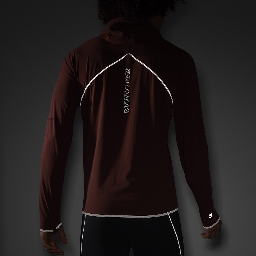 Salomon Apparel Sense Aero Hybrid Hz Hd M-Rum Rais