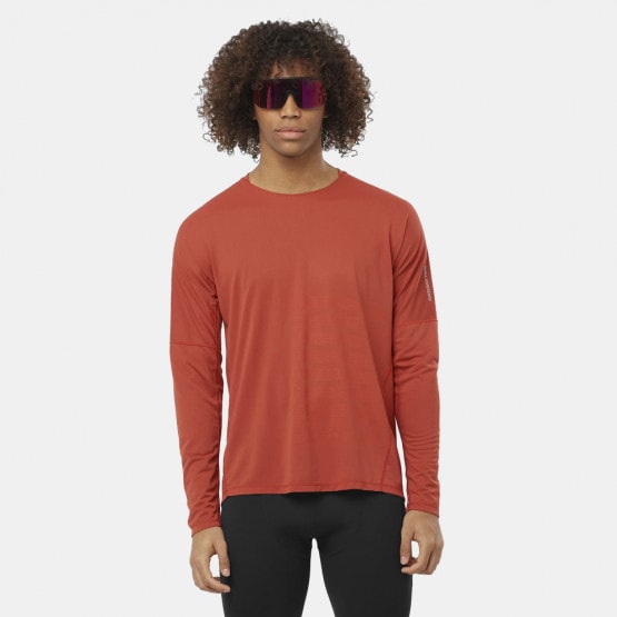 Salomon Apparel Sense Aero Ls Tee Gfx M-Tandoori S