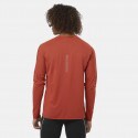 Salomon Apparel Sense Aero Ls Tee Gfx M-Tandoori S