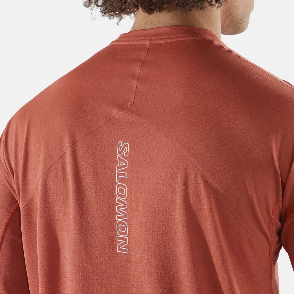Salomon Apparel Sense Aero Ls Tee Gfx M-Tandoori S