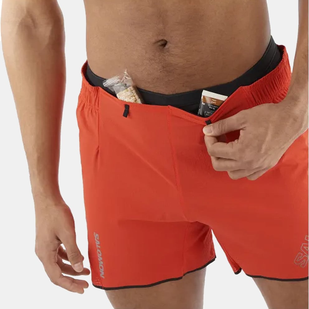 Salomon Apparel Sense Aero 5'' Shorts M-Cherry Tom