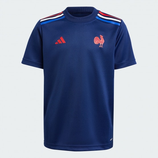 adidas France Rugby Home Supporter Tee Kids