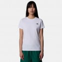 The North Face W S/S Simple Dome Slim Tnf Whit