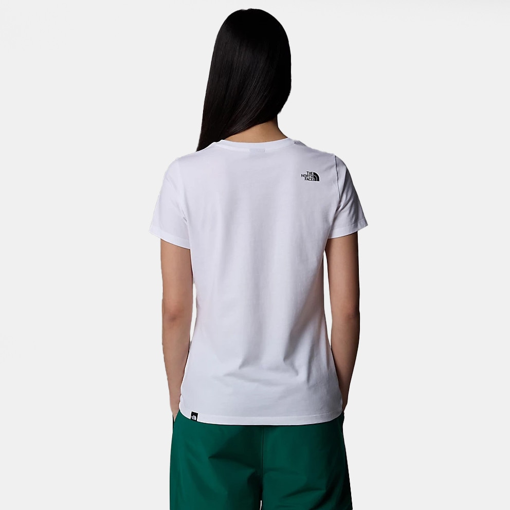 The North Face W S/S Simple Dome Slim Tnf Whit