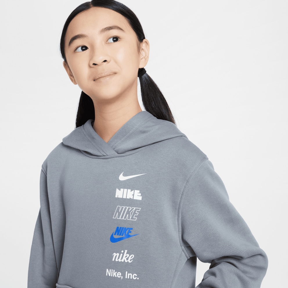 Nike Steertwear Club Flee Hoodie Logo Παιδική Μπλούζα με Κουκούλα