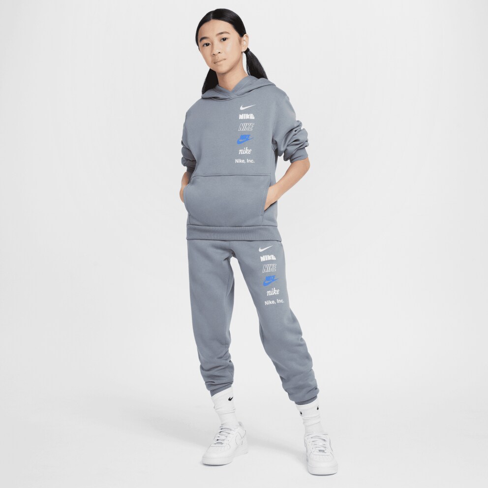 Nike Steertwear Club Flee Hoodie Logo Παιδική Μπλούζα με Κουκούλα