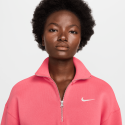 Nike Steertwear Phoenix Flee Quarter Zip Crop Γυναικείο Φούτερ
