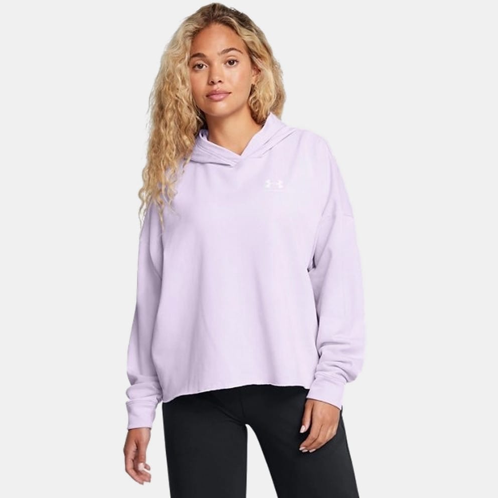 Under Armour Rival Terry Os Hoodie Salt Purple White 1382736 535