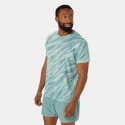ASICS Performance Core All Over Print Ss Top Μπλού