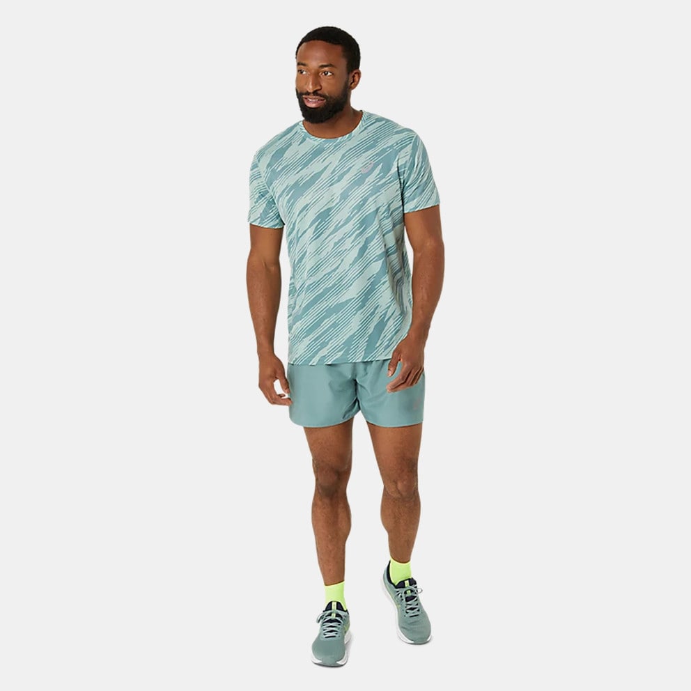 ASICS Performance Core All Over Print Ss Top Μπλού