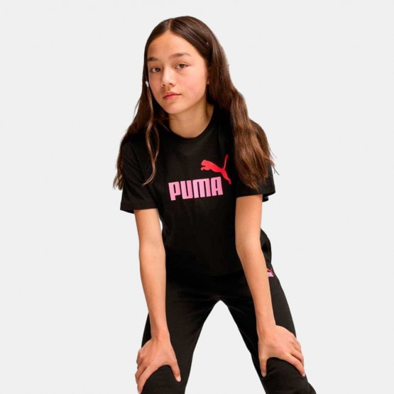 Puma Girls Logo Cropped Tee