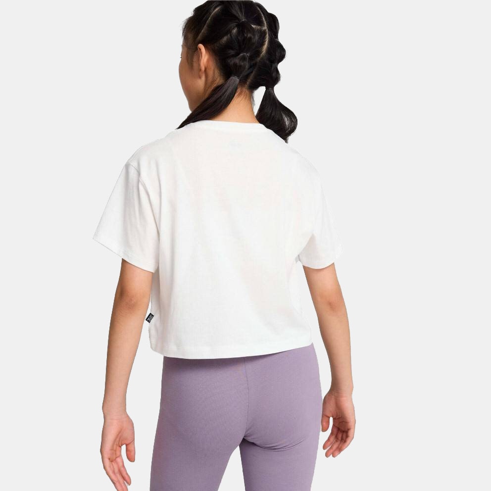 Puma Girls Logo Cropped Tee