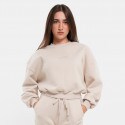 Target Loose Crop Crewneck Fleece "Joyful"