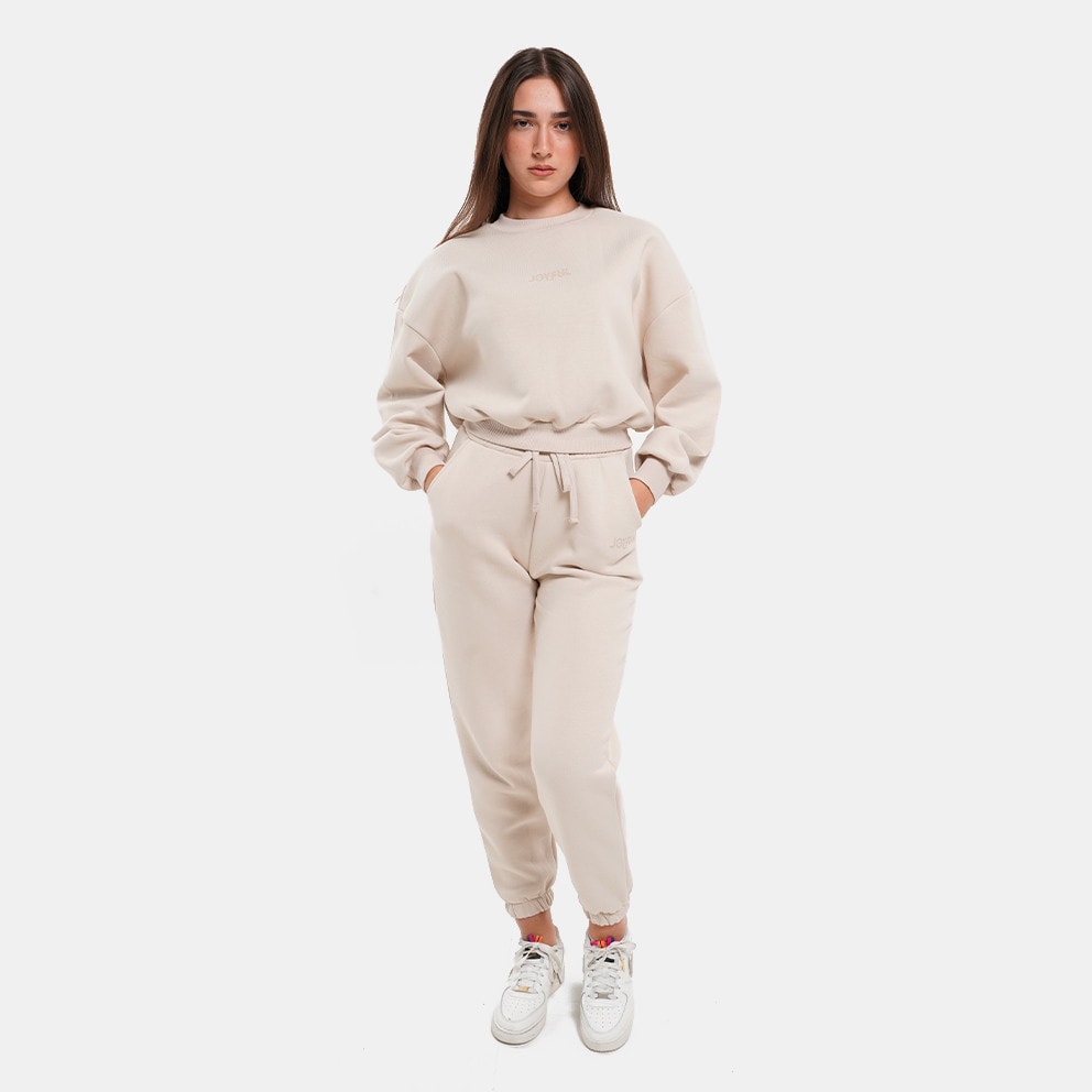 Target Loose Crop Crewneck Fleece "Joyful"