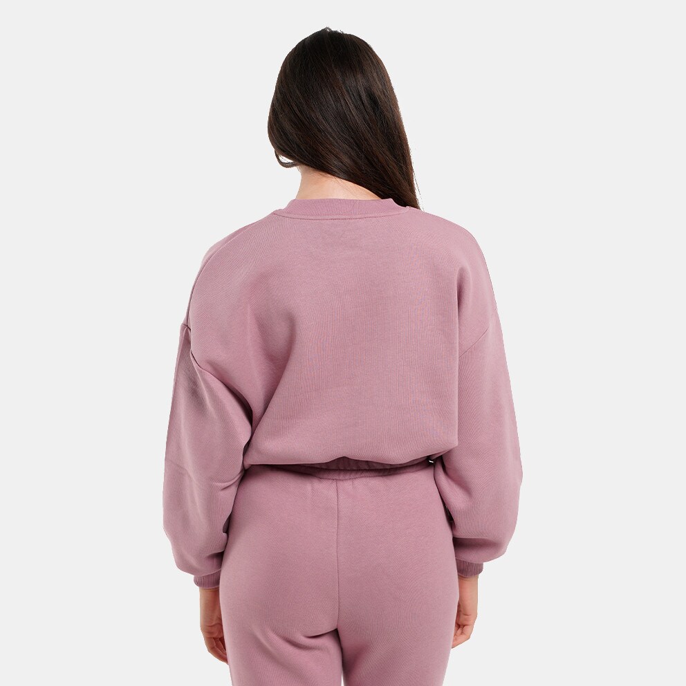 Target Loose Crop Crewneck Fleece "Joyful"