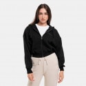 Target Loose Crop Jacket Fleece "Joyful" Γυναικείο Μπουφάν