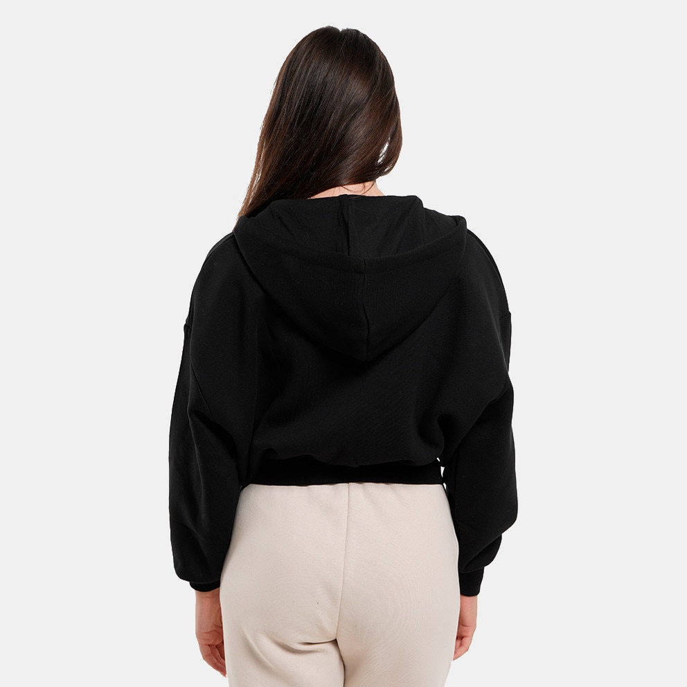 Target Loose Crop Jacket Fleece "Joyful" Γυναικείο Μπουφάν