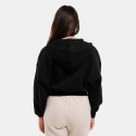 Target Loose Crop Jacket Fleece "Joyful" Γυναικείο Μπουφάν