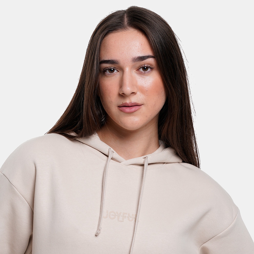 Target Loose Hoodie Side Slits Fleece "Joyful"