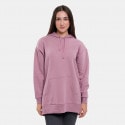 Target Loose Hoodie Side Slits Fleece "Joyful"