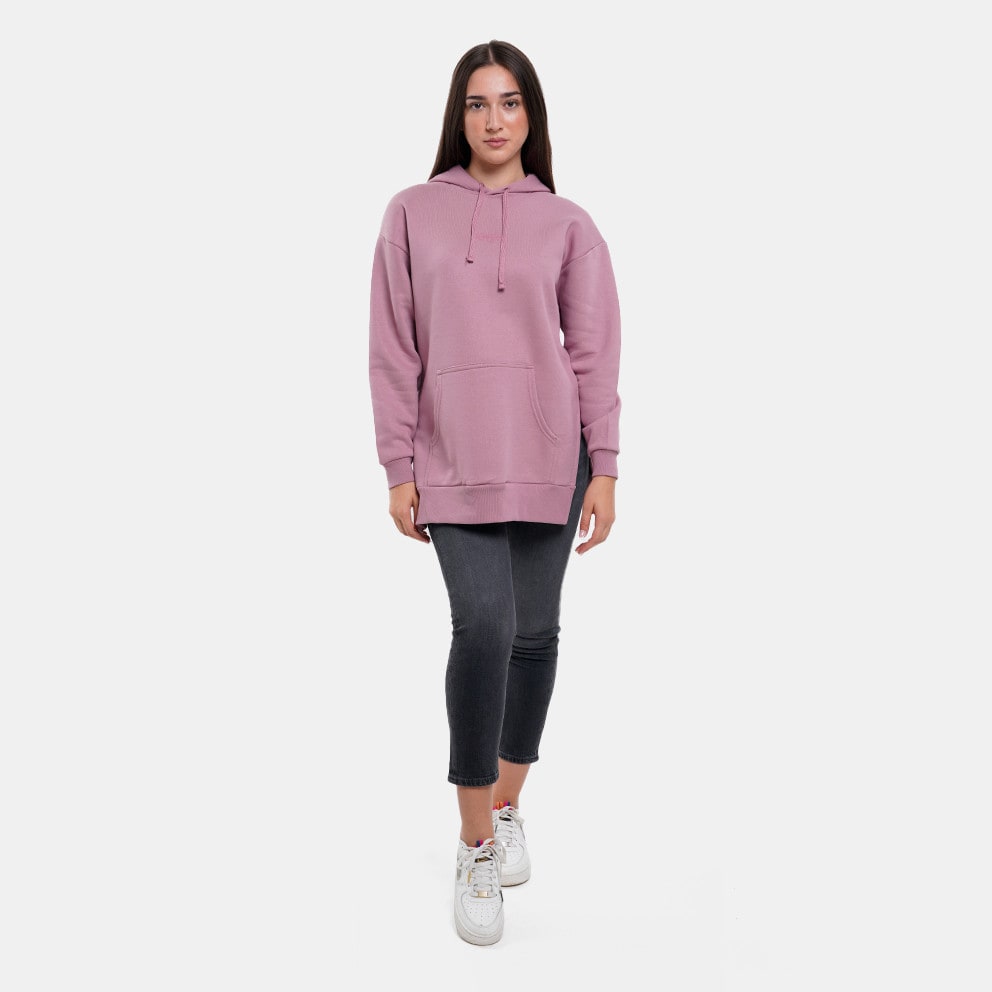 Target Loose Hoodie Side Slits Fleece "Joyful"
