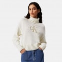 Calvin Klein Chenille Monologo Γυναικεία Πλεκτή Μπλούζα