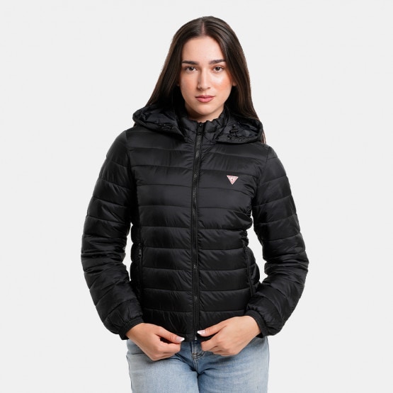 Guess Gj Hooded Puffer Μπουφαν Γυναικειο