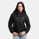 Guess Gj Hooded Puffer Μπουφαν Γυναικειο