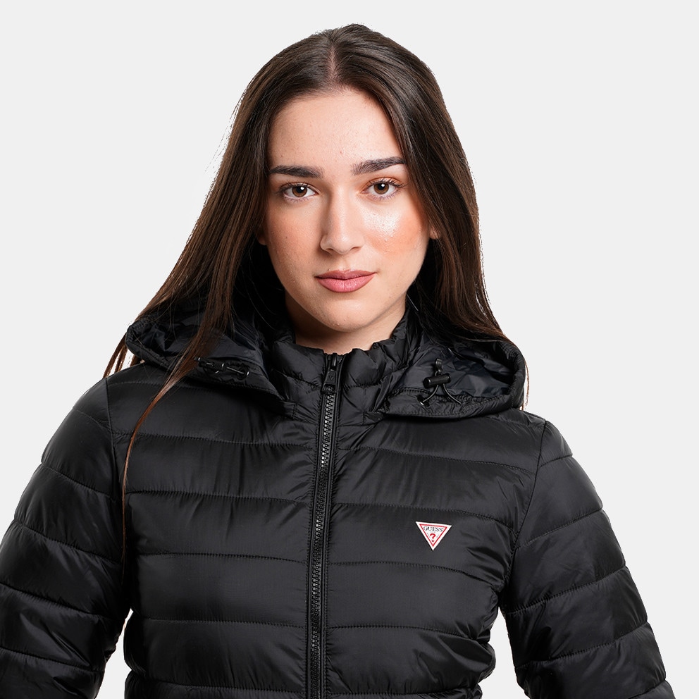 Guess Gj Hooded Puffer Μπουφαν Γυναικειο