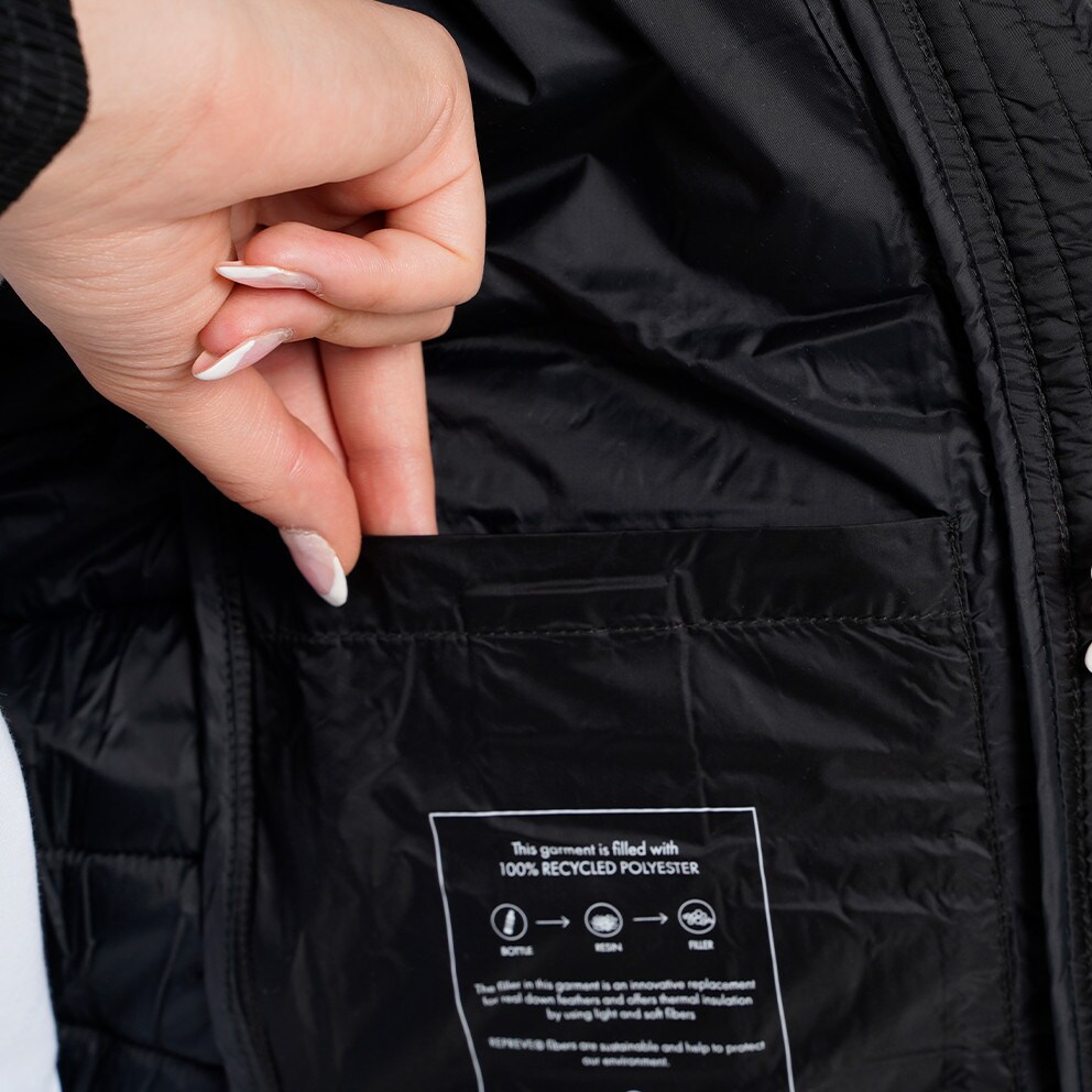 Guess Gj Hooded Puffer Μπουφαν Γυναικειο