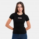 Guess Gj Ss Cn Slim Rib Emb Tee Μπλουζα Γυναικειο