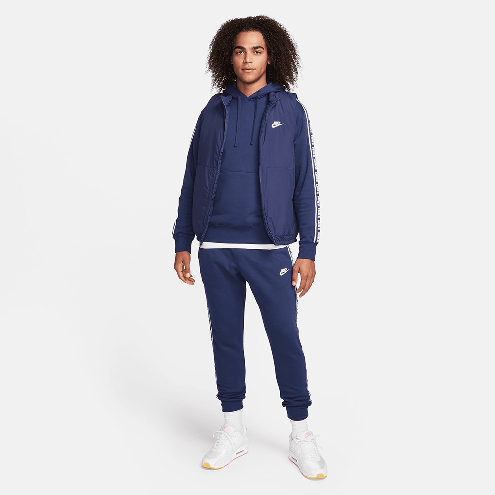 Nike M Nk Club Flc Gx Hd Trk Suit Midnight Navy White FB7296 410