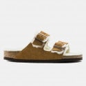 Birkenstock Leather Arizona Shearling Leve Mink La Men's Sandals