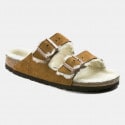 Birkenstock Leather Arizona Shearling Leve Mink La Men's Sandals