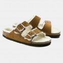 Birkenstock Leather Arizona Shearling Leve Mink La Men's Sandals