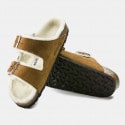 Birkenstock Leather Arizona Shearling Leve Mink La Men's Sandals