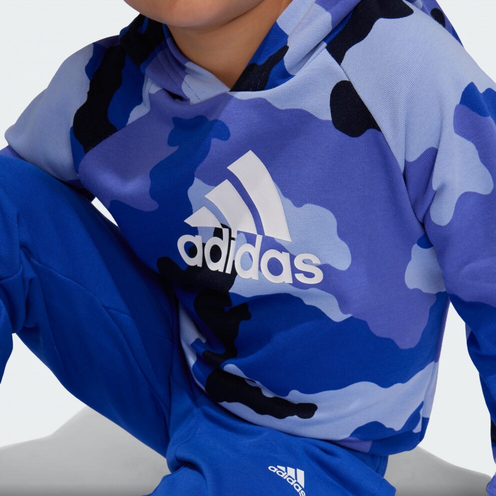 Adidas essentials allover print hoodie outlet