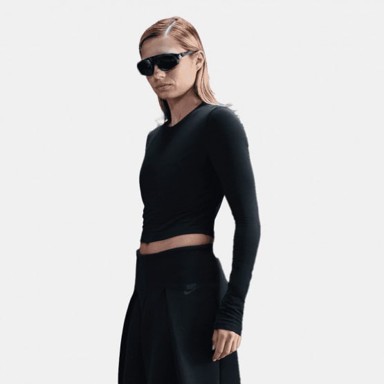 Nike Streetwear Γυναικεία Cropped Μπλούζα με Μακρύ Μανίκι