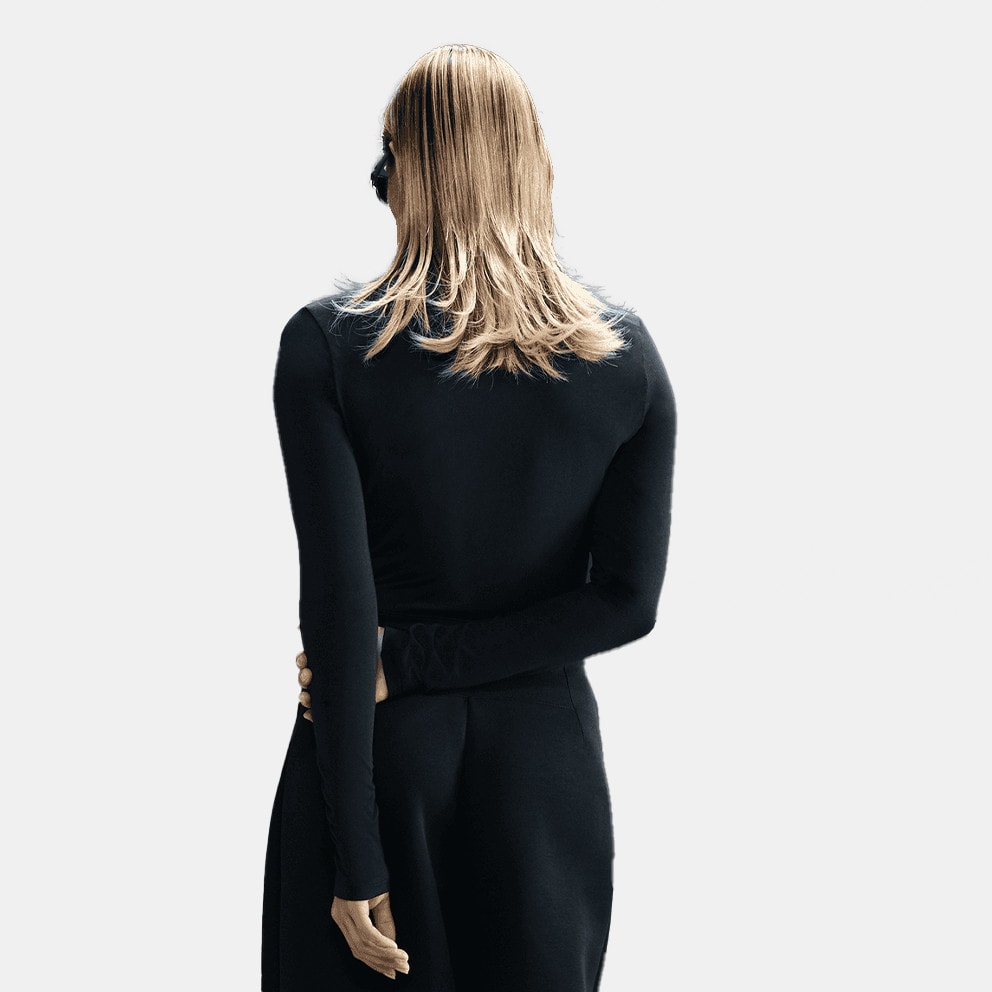 Nike Streetwear Γυναικεία Cropped Μπλούζα με Μακρύ Μανίκι