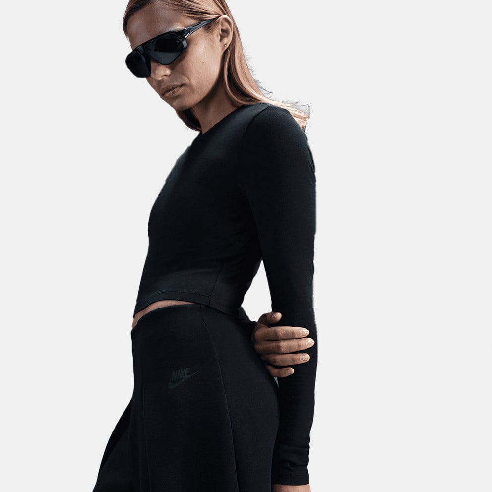 Nike Streetwear Γυναικεία Cropped Μπλούζα με Μακρύ Μανίκι