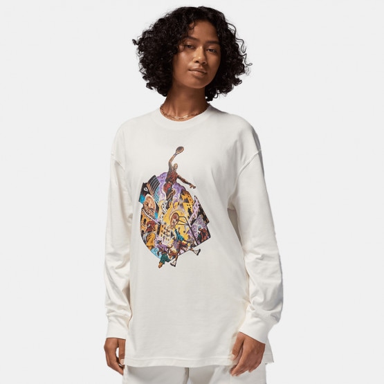 Jordan Oversized Graphic Γυναικεία Μπλούζα Μακρύ Μανίκι