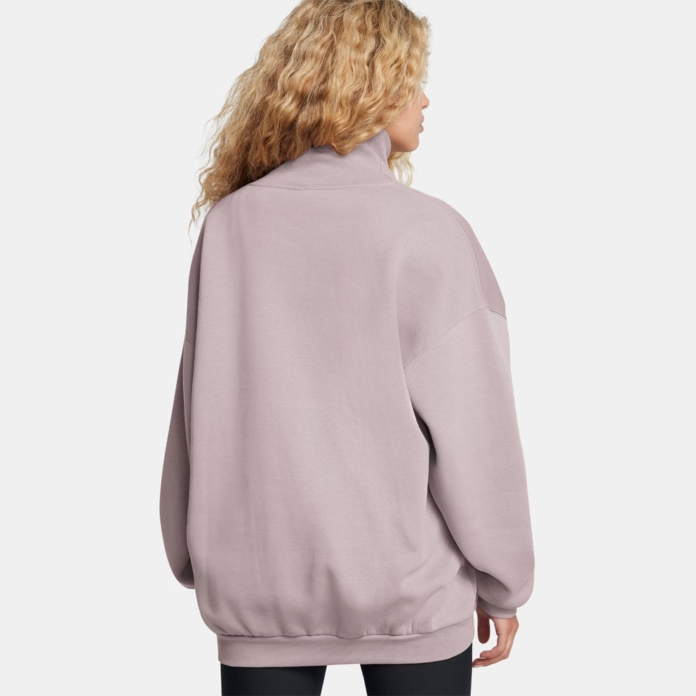 Under Armour Icon Oversized Fit Fleece Mock Crew Women's Sweatshirt